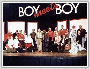photo of the cast from the Boy Meets Boy performance