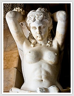 white marble statue of Aphrodite